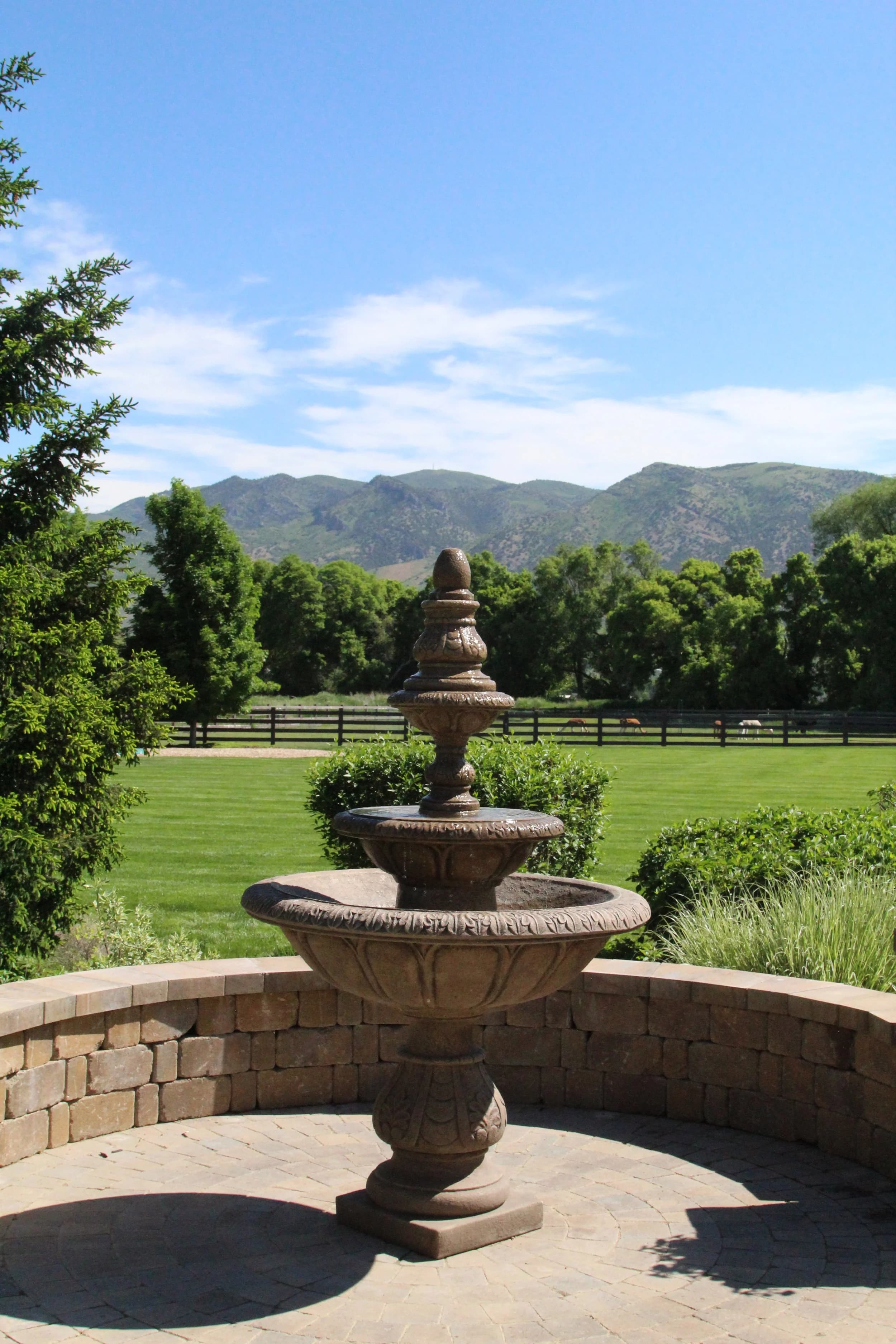Cascading Waterfall — Water Features landscaping project by Premier Landscapes in Northern Utah